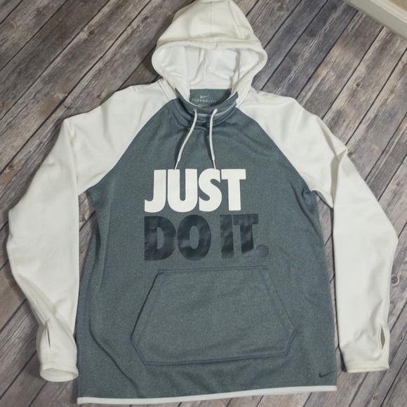Nike Jackets & Blazers - Nike - EUC - JUST DO IT. Therma-Fit Hoodie